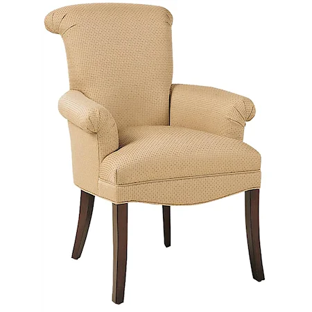 Nic Dining Chair with Rolled Arms